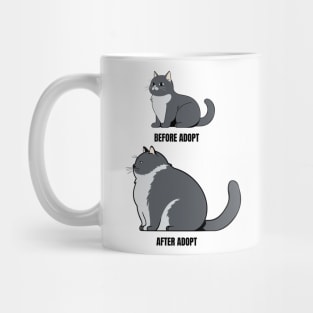 Humor for cat adoption Mug